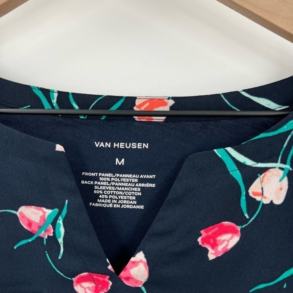 Van Heusen Rose Blouse Ladies Medium - Picture 3 of 4